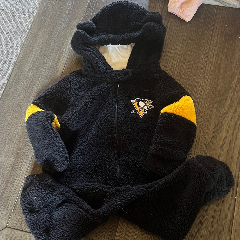 Kids Pittsburgh Penguins Hooded One Piece